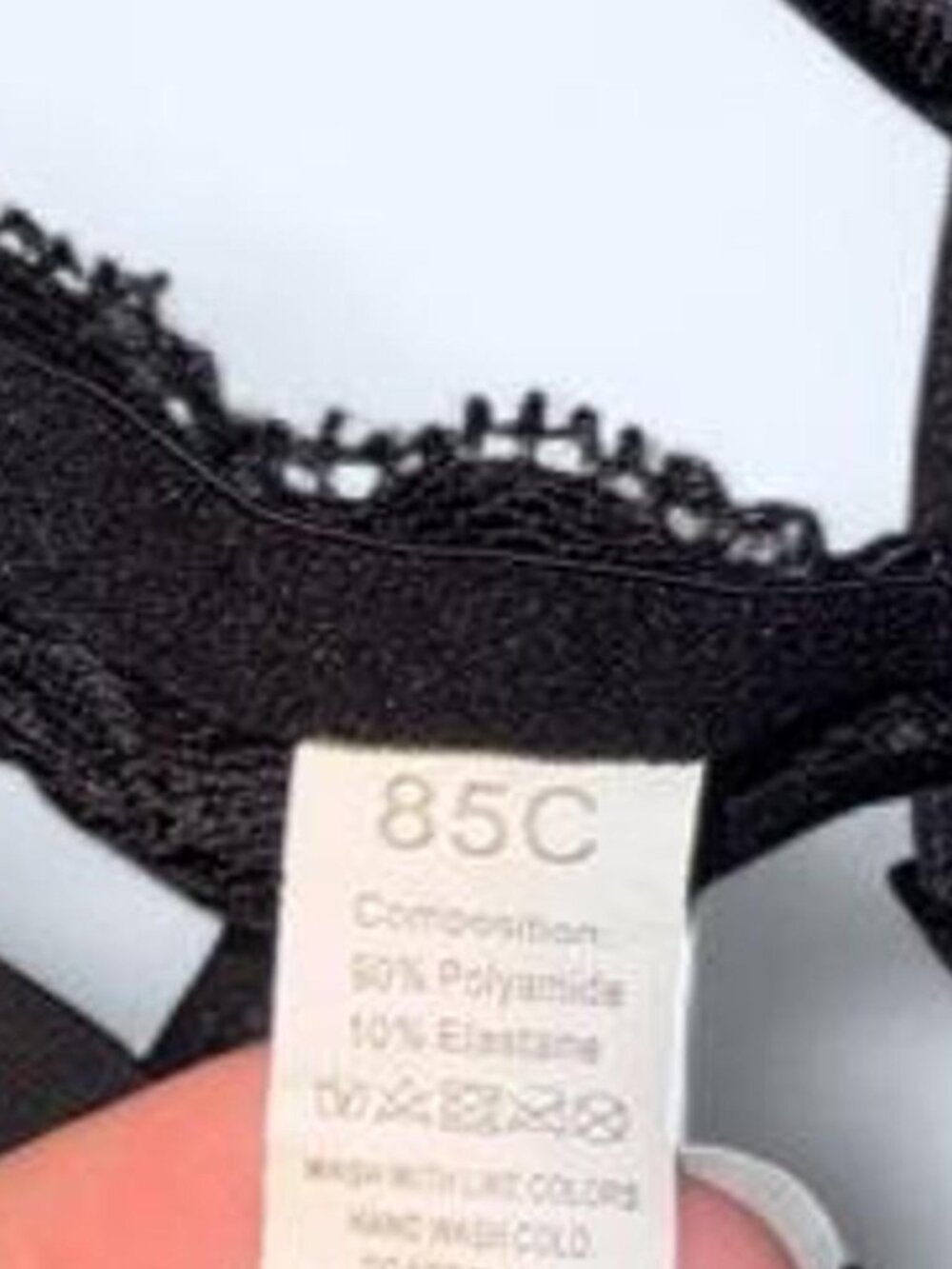 Black Racerback Bra - Picture 4 of 4